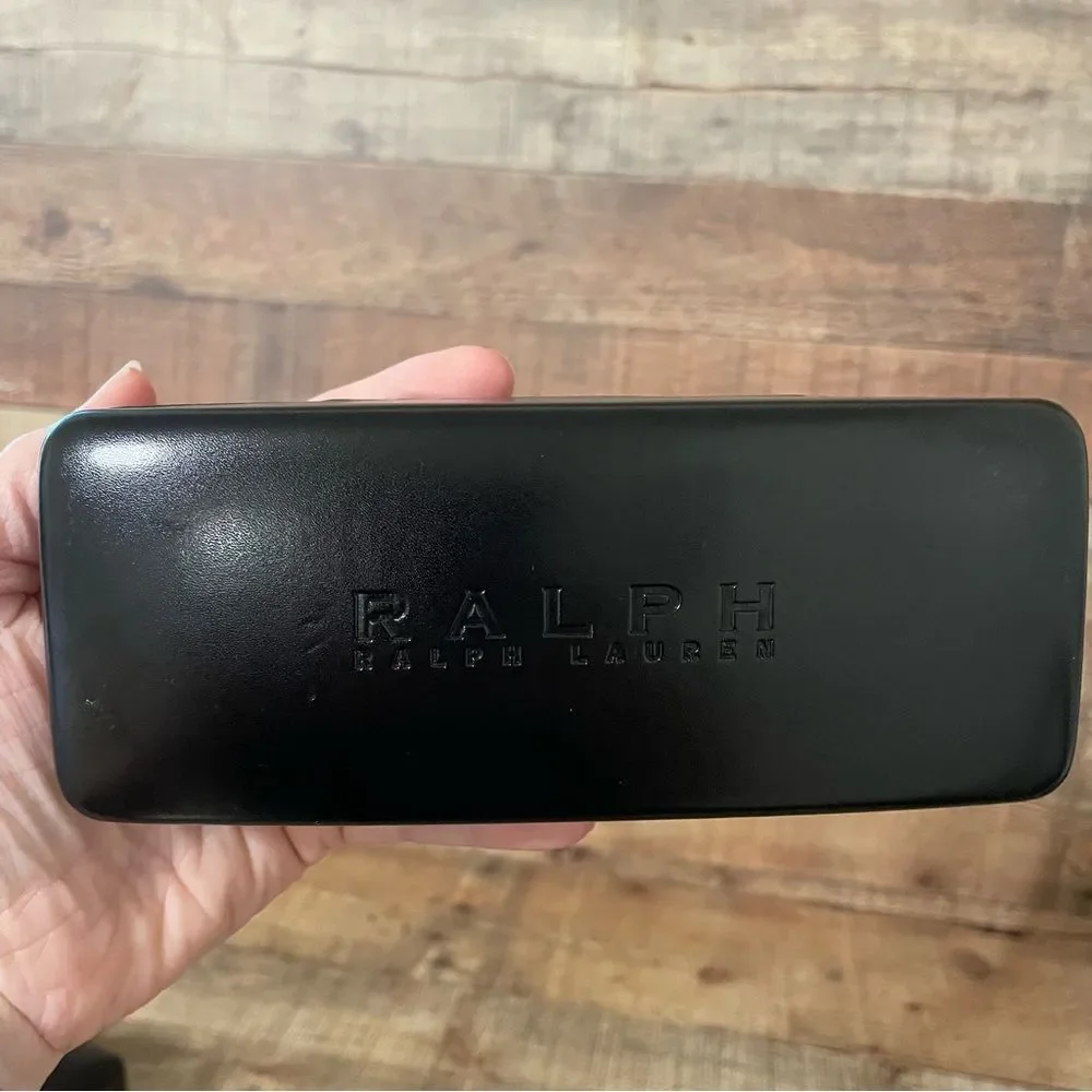 Ralph Lauren Black Eyeglasses Case Hard Clamshell Glasses Rectangle 6.75” x2.5”
